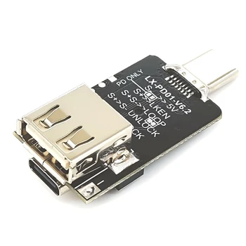 100 W 5А USB Type-C QC Такса стартиране Стръв PD 2,0 3,0 Кабел-адаптер за свързване на спусъка Детектор проучване 5 В 9, В 12 и В 15 В 20 В Изход