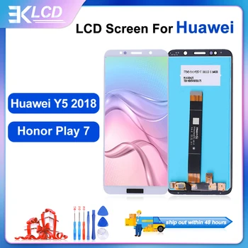 100% чисто Нов LCD Дисплей За Huawei Y5 2018/Honor Play 7 сензорен екран OEM Digitizer В Събирането на Подаръци Добре Тествана, Без Мъртви Пиксели