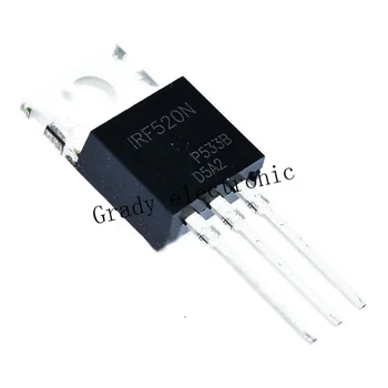 100ШТ IRF520 TO-220 IRF520N TO220 IRF520NPBF сила MOSFET