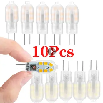 10ШТ G4 COB LED лампа с регулируема яркост мини 3 Ватова крушка AC DC 12V 220V Свещи Заместват 30 W, 40 W за халогенни прожектори полилеи