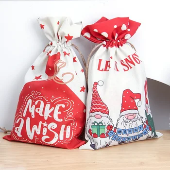 2 елемента 30X50 см, дантела С Коледен подарък, Мультяшная чанта, Подарък кутия, Торбичка за бонбони, сладкиши, украса за Коледното парти, рожден Ден, опаковане чанта