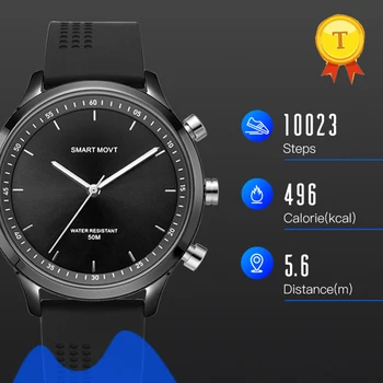 2018-добрият подарък за любителите на водоустойчиви смарт часовник с кръгла екран на Bluetooth в режим на дълго очаквания с предупреждение за повикване на sos за ios и Android