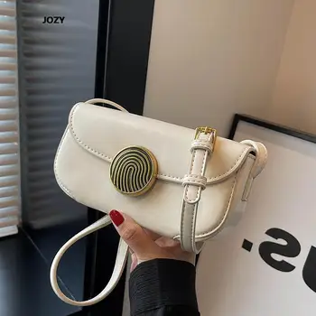 2023 Нови класически чанта през рамо в изчистен стил, луксозни дизайнерски универсални малки кожени чанти за рамо за жени, модерен случайни портфейл