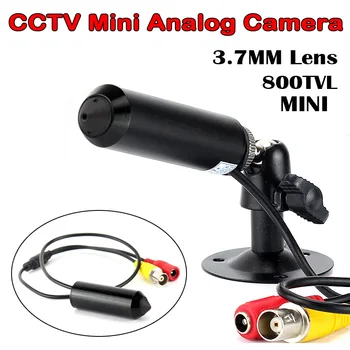 800TVL HD 3,7 мм Метална Камера мини за видеонаблюдение CVBS Аналогова камера за видеонаблюдение 960H