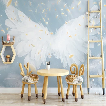beibehang Custom desktop с крила на Ангел за украса на детска стая papel de parede 3d Стенни тапети тапети за дома