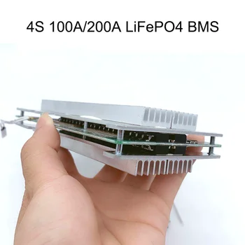 BMS 4S 100A 200A 12,8 v, 14,4 v за платка батерия защита LiFePO4 3,2 На висок ток с балансиран режим на защита