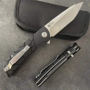 DC53 Нож, сгъваем нож, дръжка G10, висока твърдост, къмпинг, Оцеляване на открито, туризъм, ловен нож, EDC Лагер, Инструмент за самозащита