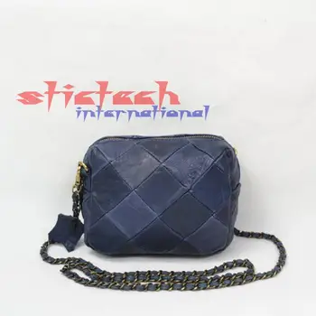 dhl или ems, 5 бр. мини чанта-месинджър чанта на верига от естествена кожа, дамски чанти през рамо
