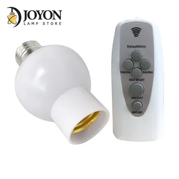 E26 E27 Безжично Дистанционно Управление Лампа на Притежателя на Лампи С Регулируема Яркост Изход 220 v LED Лампа нощна светлина с Таймер Основата на Лампата