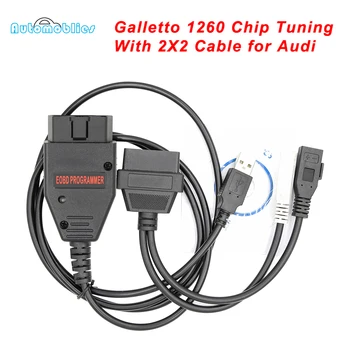Galletto 1260 ECU Chip Tuning Tool OBD2 Инструменти за Диагностика на Автомобила FTDI Чип ECU Flasher Програмист на Четене и Запис Auto OBD 2 Кабел на Скенера