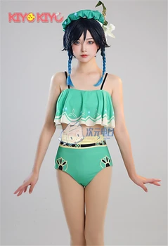 KIYO-KIYO Genshin Impact Venti Секси Бикини Cosplay костюм Venti Бански Костюми за Хелоуин