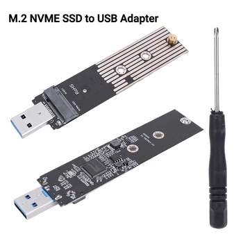 M. 2 NVME Конвертор на твърдия диск USB3.1 SSD Конвертор Plug and Play SSD В USB адаптер за Samsung WD Black Intel SSD NVME