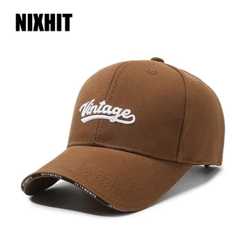 NIXHIT, пролетно-есенна шапка с бродерия в ретро стил с козирка за мъже и Жени, бейзболни Шапки, пътни шапки за шофьори на камиони, Спортни шапки за разходки, шапка за татко A381