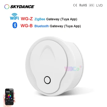Skydance Bluetooth или ZigBee безжичен WiFi портал на Hristo Smart Life App се съчетава с 1-5 цветен led контролер на постоянно напрежение