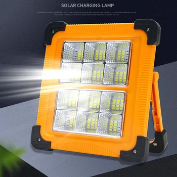 ZK40 100000LM Акумулаторна батерия слънчева светлина, преносими led светлини за палатки, вградена батерия, прожектор, поставка, магнитна работна лампа