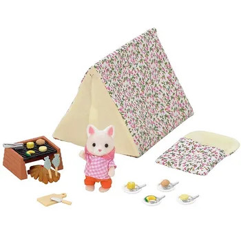 Автентична японска семейство Sambel, семейна играчка, кукла-животно, кукла, мини-декорация, комплект за палатки