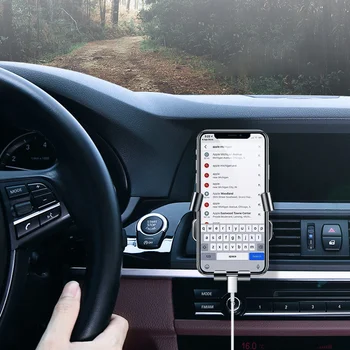 Авто воздуховыпускной скоба за мобилен телефон с шарките на CD Gravity Може да се върти на 360 ° За стабилизиране на автомобилния скоба Аксесоари за интериора