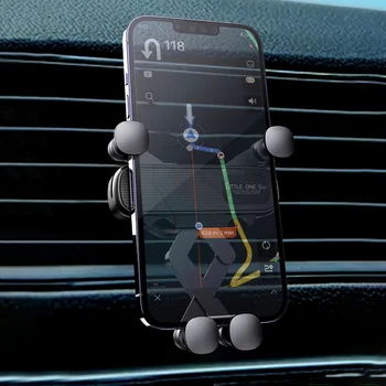 Автомобилно отдушник Със Скоба За Мобилен Телефон, Поставка За Мобилен Телефон В Колата, GPS Поддръжка За iPhone 14 13 Pro Max, Xiaomi Samsung Redmi, автомобилен аксесоар