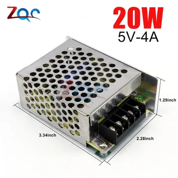 Адаптер за захранване с комутация на ac-dc Трансформатор светлина AC 110V 220V DC 5V 25W 5A за led лента Регулатор на напрежение за видеонаблюдение