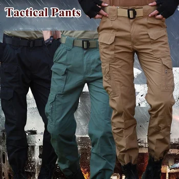 Армейските спортни панталони-карго за армейского фен, тактически мъжки тактически панталони за Катерене с множество джобове, туристически военни тела