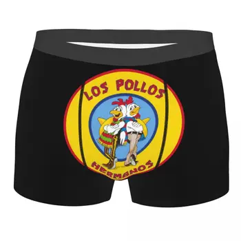 Бельо Breaking Bad Los Pollos Hermanos, мъжки къси панталони-боксерки със секси принтом The Chicken Brothers, гащи, меки Гащи