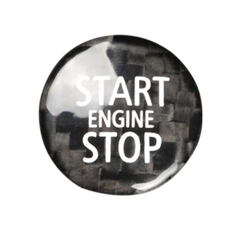 Бутон за пускане и спиране на двигателя от въглеродни Влакна, стикер на завършени Mini Cooper R55 R56 R57 R58 R59 R60 R61