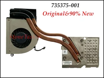 Висококачествен Оригинален Вентилатор за Охлаждане, която е Съвместима за HP 17.3 ZBOOK 17 G1 735375-001 DFS661605PQ0T FC7W GPU Heatsink Cooler Радиатор