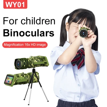 Детски камуфляжный телескоп Long shot Wang HD 16-кратно монокулярный увеличение outdoor проучване toy Y01