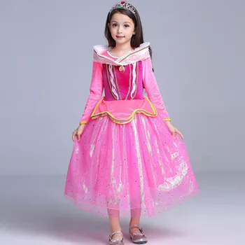 детски костюм deguisement enfant fille, празнична рокля за момичета, лятна рокля 2018, розов костюм за cosplay, женски Подарък за рожден Ден