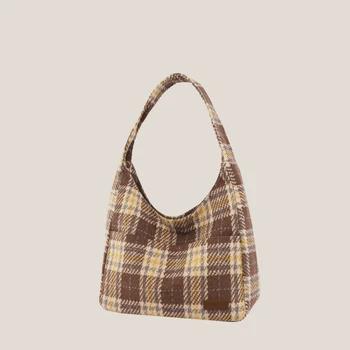 Дизайнерски чанти, дамски чанти-тоут от памук с контрастни принтом в ивицата 2023, ежедневни пътни миещи женски вместительные чанта през рамо
