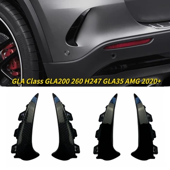 За Mercedes Benz GLA Class GLA200 260 H247 GLA35 AMG 2020 + Острието на Предното Ножа Задната Броня на Автомобила ABS Лъскаво Черен/От Въглеродни Влакна