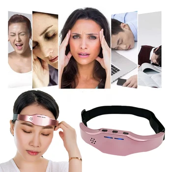 Интелигентен масажор за главата по време на сън, безжичен електрически уред за сън, който подобрява Терапия на Безсъние, Снимающий главоболие, Релаксиращ мозъка