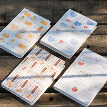 Корейски бележка книги с чудесни животни от чиста мрежа, твърд дневник за лице, Малка квадратна ръчно книга с отрывными листове, канцеларски възпитаници, подаръци