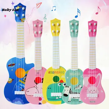 Мини-Четырехструнная ukulele, Музикален инструмент за деца, Забавни Играчки за деца, Играчки за ранно интелектуално развитие 2023 Новост