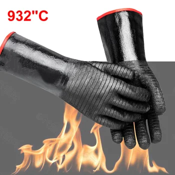 Неопренови ръкавици за химическа промишленост BBQ с удължена рефракторни защита, работни ръкавици защитни