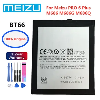 Нова Оригиналната Смяна на Батерията BT66 За Meizu PRO 6 Плюс 6 + M686 M686G M686Q Батерия за Мобилен смартфон Bateria