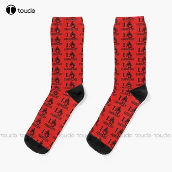 Нови чорапи I Love Cardiology - Real Сърце Art, бейзболни Чорапи, Персонални Чорапи за възрастни Унисекс по поръчка, популярни Подаръци