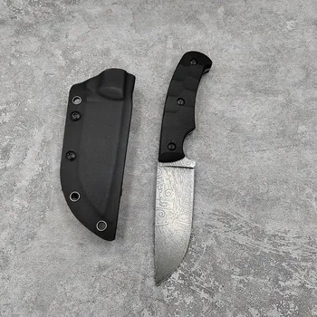 Ново записване, тактически нож от стомана 9CR18, ръкохватка G10, ловен нож с директен острие, остър походный нож за къмпинг с Kydex