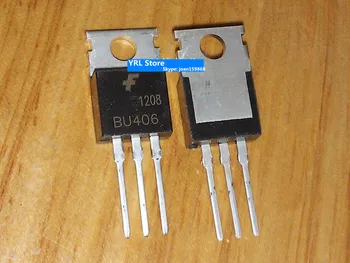 Новост ЗА вграден ниска честота мощни NPN-транзистор BU406 TO-220 7A200V 100% чисто НОВ