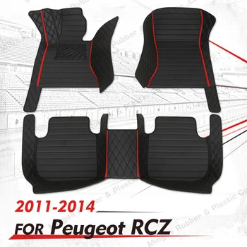 Обичай автомобилни стелки за Peugeot RCZ 2011 2012 2013 2014 автомобилни накладки за краката