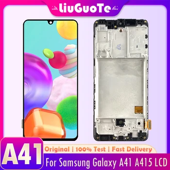 Оригиналният Super AMOLED Дисплей За Samsung A41 Display SC-A415F A415 LCD Дисплей + Тъч Екран Дигитайзер В Събирането Безплатна Доставка