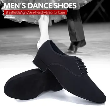 Професионална мъжки обувки за латино танци балната зала, парусиновая обувки за латино салса, обувки за танго на обувки, обувки за балните танци за мъже