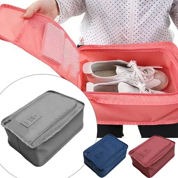 Пътна Преносима Сгъваема малка чанта за обувки, Многофункционален Органайзер за тоалетни принадлежности, водни плажни чанти за пътуване, экономящие пространство, чанта за съхранение