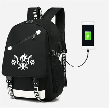 Раница Съдбата голям за поръчка, USB-чанта за пътуване, училищна чанта за студенти, USB-модерно ежедневна чанта за лаптоп за тийнейджъри, подарък