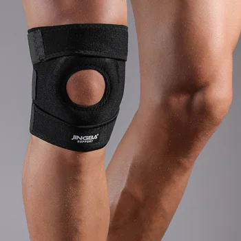 Регулируема компресия коленете, превръзка за подкрепа на коляното, спортна тренировка, предпазни средства, стабилизатор, еластична дишаща
