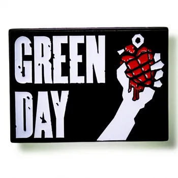 Рок група Green Day Американски Идиот Эмалированная Брошка-Жени Метални Значки Игли С Ревери Брошки за Раници Бижута и Аксесоари