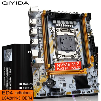 Слот за дънната платка Qiyida X99 LGA2011-3 NVME M. 2 SSD USB3.0 Подкрепя DDR4 памет и процесор Intel Xeon E5 V3 V4