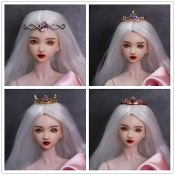 Стоп-моушън, короната/30 см куклен прическа метална корона кукла, аксесоари за 1/6 Xinyi FR ST BJD Кукла Барби