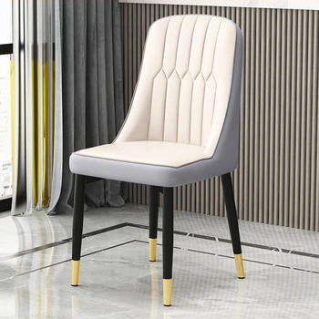 Удобна трапезария столове трайни устойчиви на вода хол кожен стол нордический ергономичен Sillas лекота на мебели ZLXP