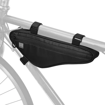 Чанта за каране на велосипед рамка, водоустойчива чанта за Велосипед, триъгълен чанта за мотор, чанти за мотор под шнорхел, чанта за предната част на Рамката, голям Капацитет, МТБ Пътен под наем